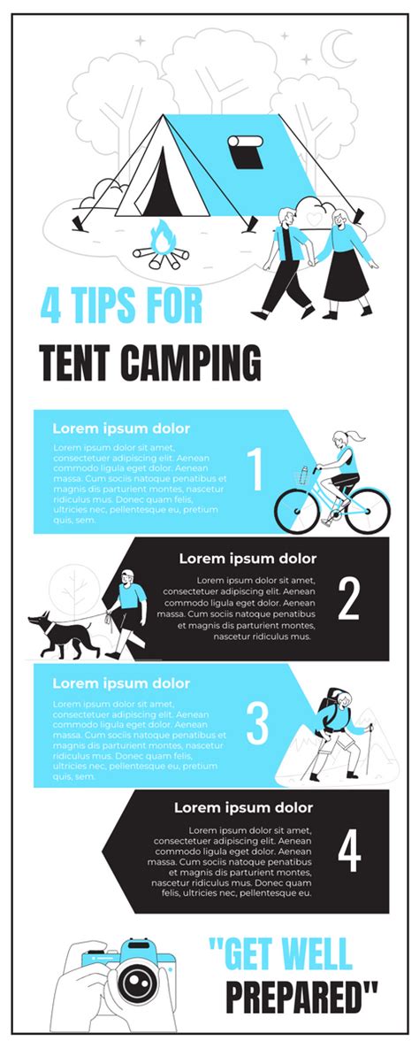 4 Tips For Camping Infographic Infographic Template