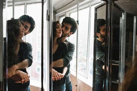 Couple In Front Of The Mirror By Stocksy Contributor Simone Wave Stocksy