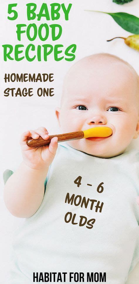 You don't have to be a pro in the kitchen to create fresh, healthy purees for your ba. 5 Easy Stage 1 Homemade Baby Food Recipes 4 - 6 Months ...