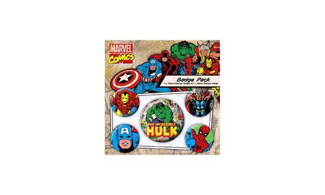 Marvel Comics Hulk Pin Badges 5 Pack Goodies