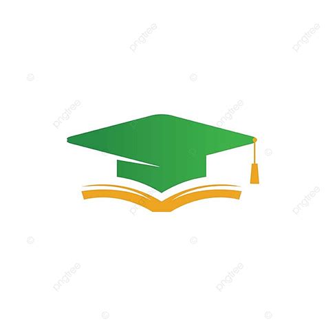 Green Graduation Hat And Symbol Logo Template For Free Download On Pngtree