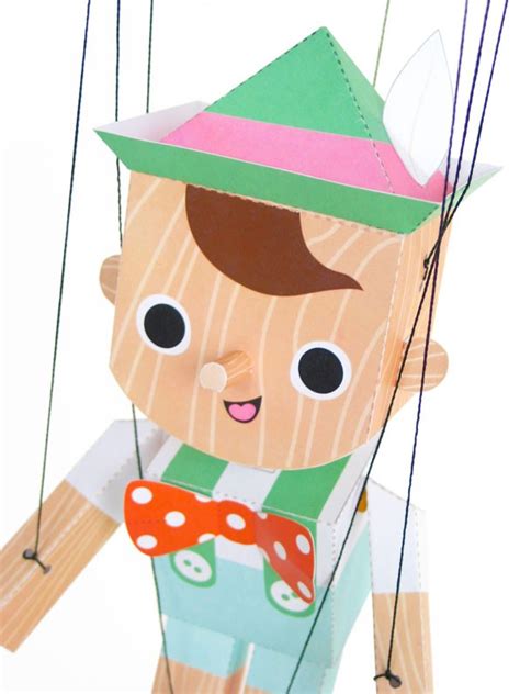 Pinocchio Marionette Puppet Printable Paper Craft Fantastic Toys