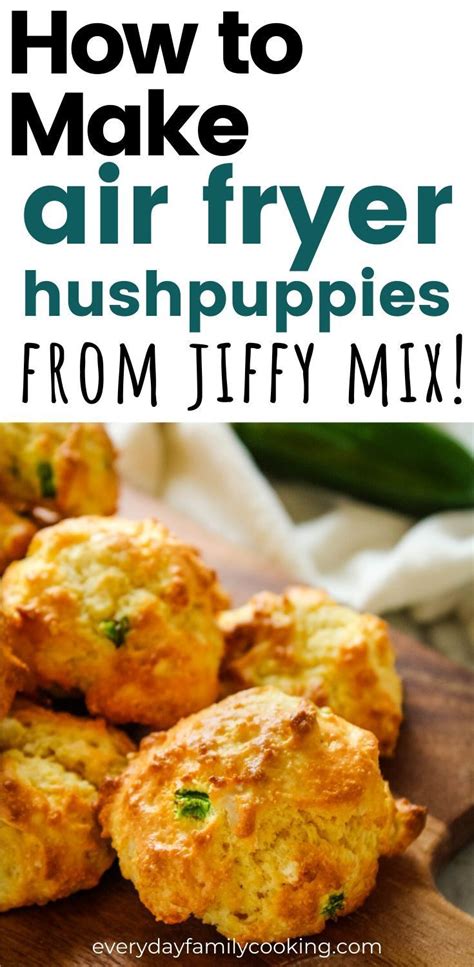 Mine were done after 8 minutes, due to the difference in cooking times for air fryers, check and see if yours is. Easy Hush Puppies Recipe Cornbread Mix