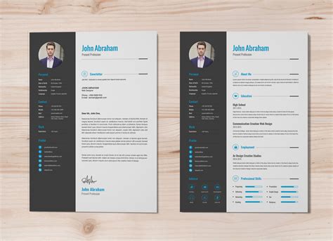 Available in multiple file formats like word, photoshop, illustrator and indesign. Free Professional Resume Template & Cover Design In INDD ...