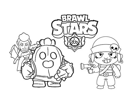 18 Desenhos De Brawl Stars Para Colorir Freude Kinder