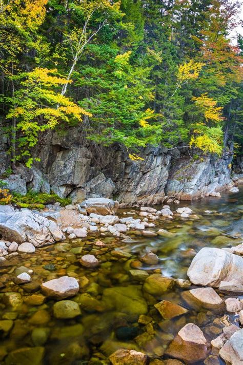 The Swift River At Rocky Gorge On The Kancamagus Highway In White