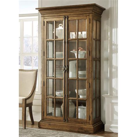 Riverside Furniture Hawthorne 5 Shelf Curio Cabinet In Barnwood 23655