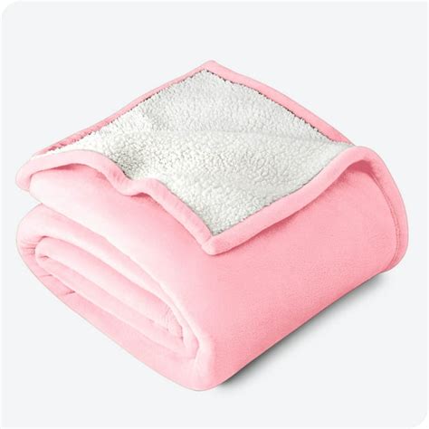 Bare Home Plush Sherpa Bed Blanket Fluffy And Soft Reversible