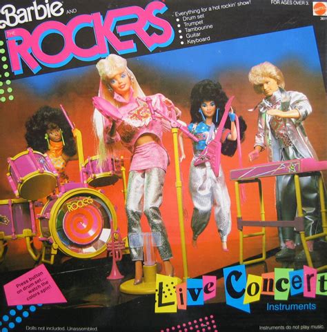 Barbie And The Rockers Live Concert Instruments Play Set W