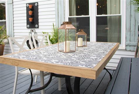 Diy Tile Tabletop Seeking Lavendar Lane