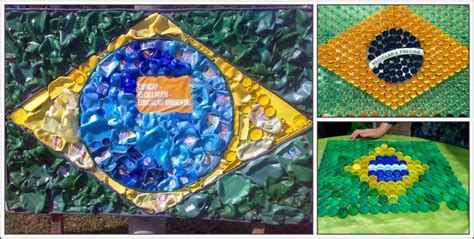Ideias De Bandeiras Do Brasil Com Materiais Recicláveis Educação