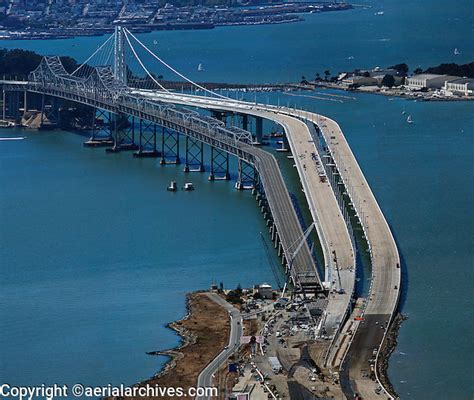 Aerial Photograph Demolition And Construction Eastern Span San