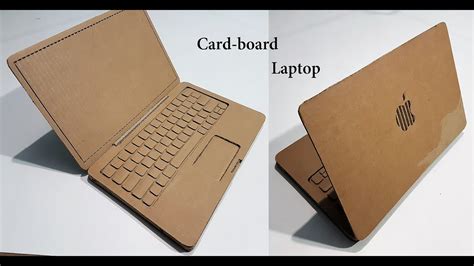 How To Make A Laptop With Cardboard Apple Laptop Youtube
