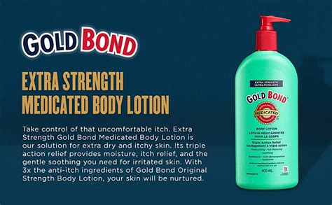 Gold Bond Extra Strength Body Lotion 400 Ml Pump Bottle Medicated