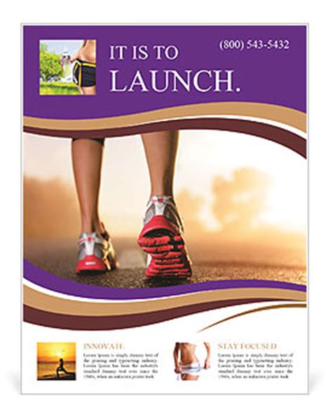 Jogging As Lifestyle Flyer Template & Design ID 0000004351 ...