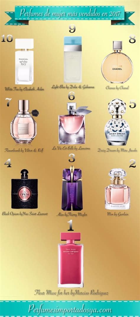 Los 10 Perfumes De Mujer Más Vendidos En 2017 Perfumes Importados Ya