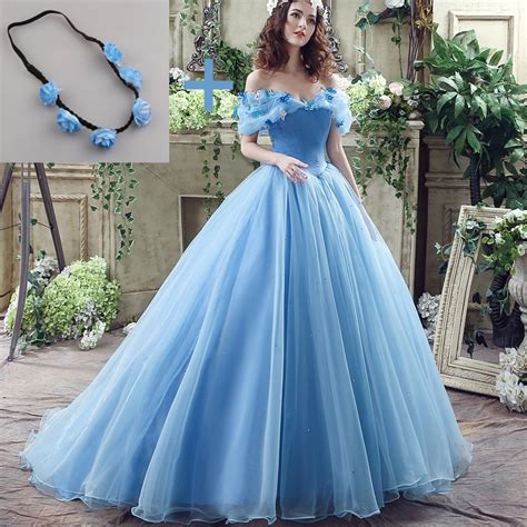 3 times i called to see the update, after having i brought my wedding dress to the wedding gown specialists and i couldn't have had a better experience! Deluxe Cinderella Wedding Dress Blue Bridal Gown Off The ...