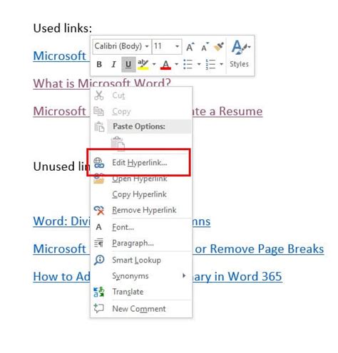 How To Change Color Of Hyperlinks In Word Technipages