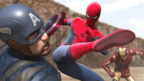 Spiderman Vs Captain America Avengers Infinity War Youtube