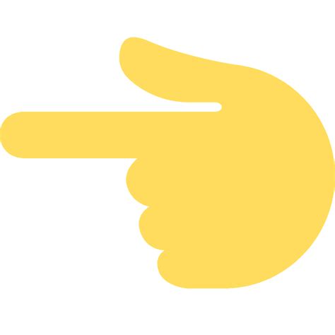 Backhand Index Pointing Left Emoji Clipart Free Download Transparent