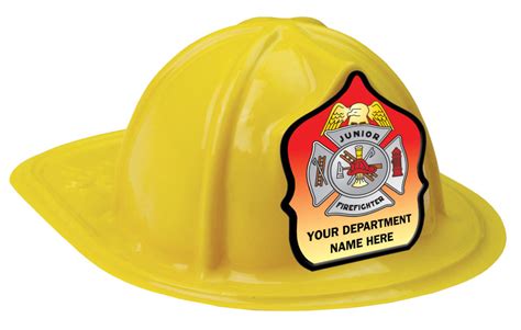 Custom Junior Firefighter Fire Hats Fire Safety For Life