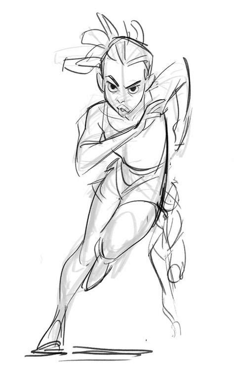 Rough Sketch Action Reference Running Reference Girl Running Art