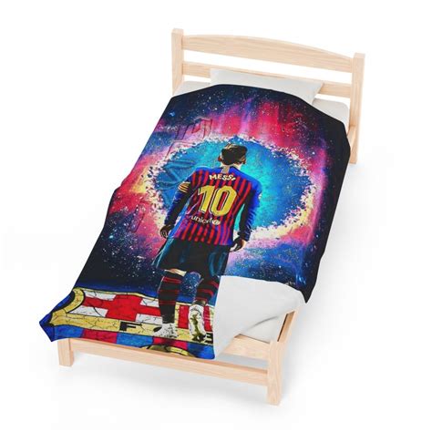 Lionel Messi Plush Blanket Football Soccer T Or Comforting Cover
