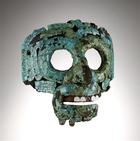 The Turquoise Mosaics Mask Mosaic Aztec Mixtec Mexico The