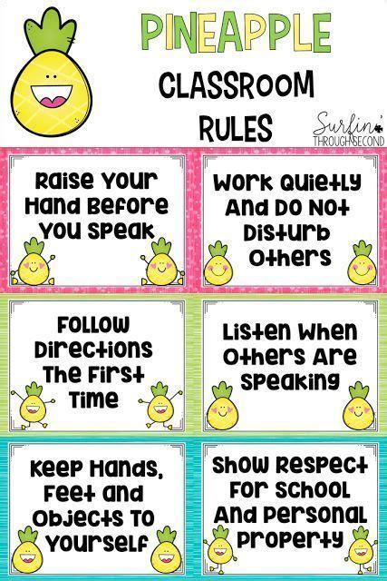 Surfin Through Second Classroom Rules Classroom Rules Poster