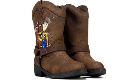 Disneys Buzz And Woody Kids Cowboy Boots Size Andy