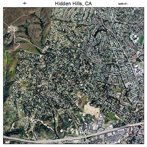 Aerial Photography Map Of Hidden Hills Ca California