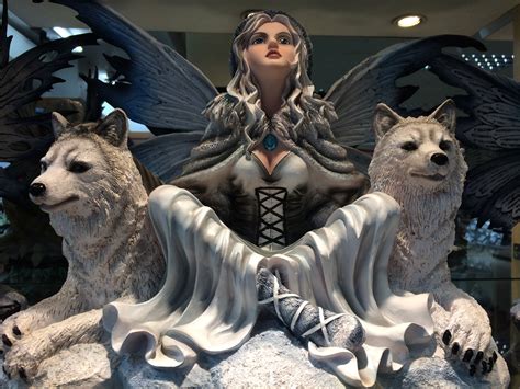 Queen Winter Fairy With Two Wild Wolves Photo By Holly A Winter