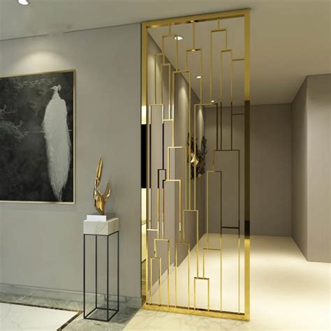 New Design Art Stainless Steel Gold Black Bronze Color Metal Room
