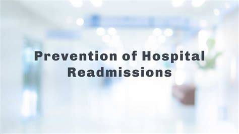 prevention of hospital readmissions medical education speakers network