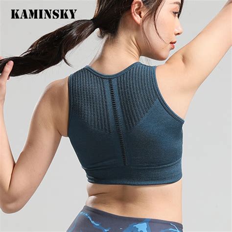 Kaminsky Women S Seamless Sporting Bras No Rims Breathable And Quick Drying Running Bra