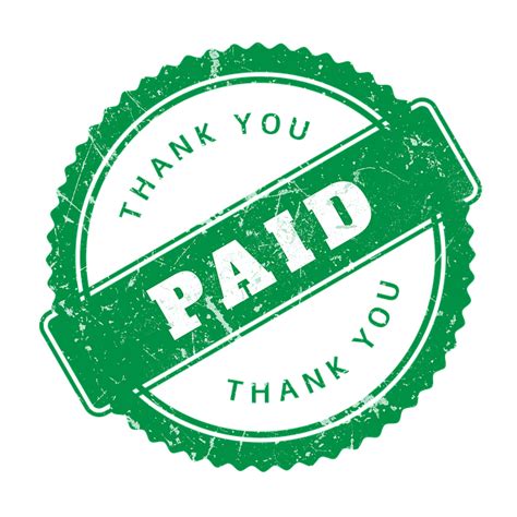 Download Paid Rubber Stamp Thank You Royalty Free Stock Illustration
