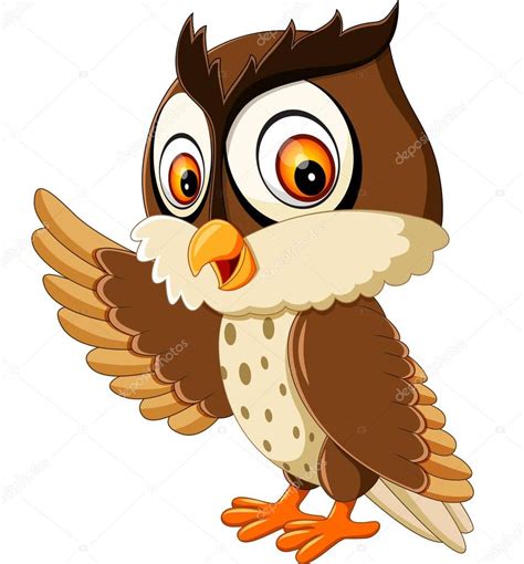 Illustration Of Cute Owl Cartoon Stock Vector Image By