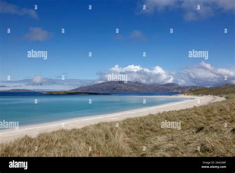 Traigh Mheilein Beach On Isle Of Harris Outer Hebrides Scotland Uk