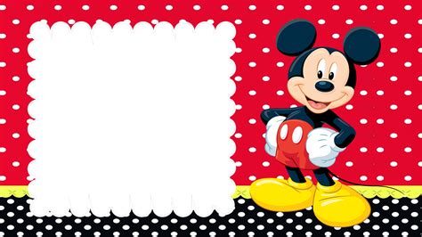 Marcos Para Invitaciones De Mickey Mouse 5 Decoracion De Fiestas