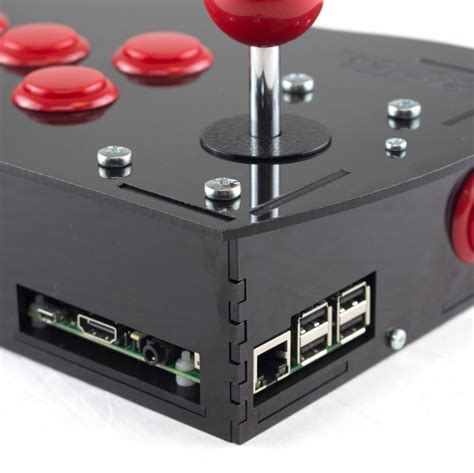 Deluxe Arcade Controller Kit For Raspberry Pi Cherry Red