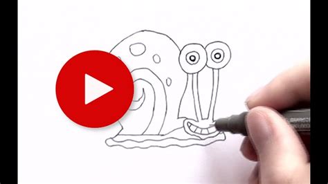 How To Draw Gary The Snail From Spongebob How To Draw