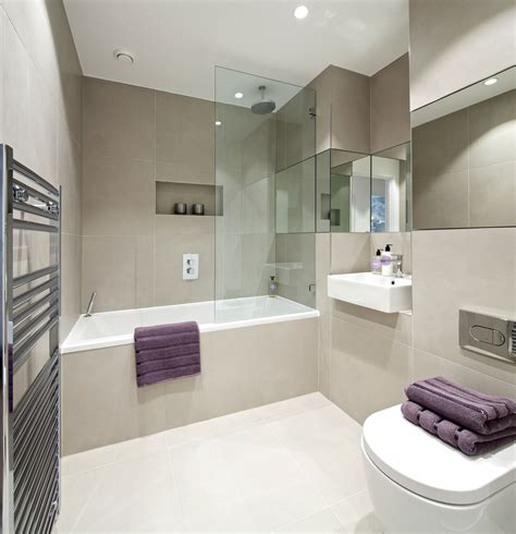 Modern small bathroom designing idea. Suna Interior Design - The Filaments - Family bathroom ...