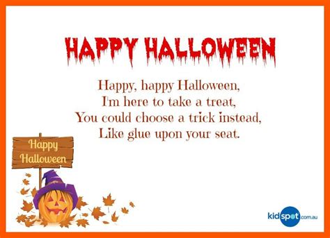 Halloween Poems For Kids Printable Tedy Printable Activities