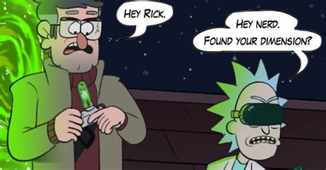 Rick And Morty X Gravity Falls Feels Rick And Ford By Markmak