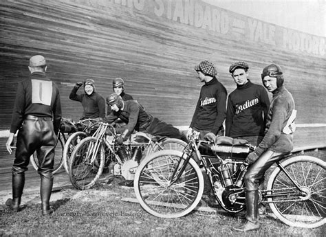 Indian Motorcycle Board Racers 1920s Antique Motorcycles American