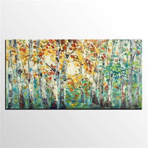 Abstract Art For Sale Autumn Tree Landscape Painting Abstract Autumn