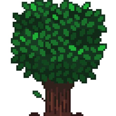 An 8 Bit Retro Styled Pixel Art Illustration Of A Spruce Tree 19040591 Png
