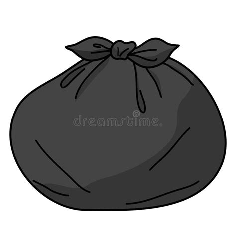 Trash Bags Isolated Illustration Stock Vector Illustration Of