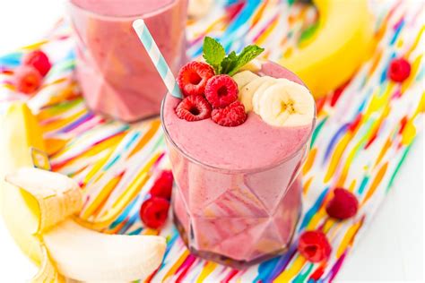 Raspberry Banana Smoothie Recipe Sugar And Soul