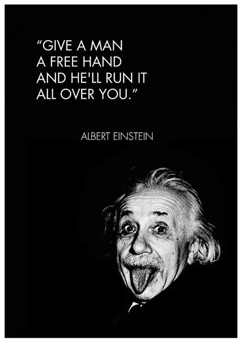 Albert Einstein Funny Fake Quote Albert Einstein Wall Art Albert